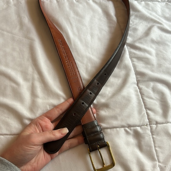 VINTAGE MOCHA COACH BELT - Picture 2 of 8